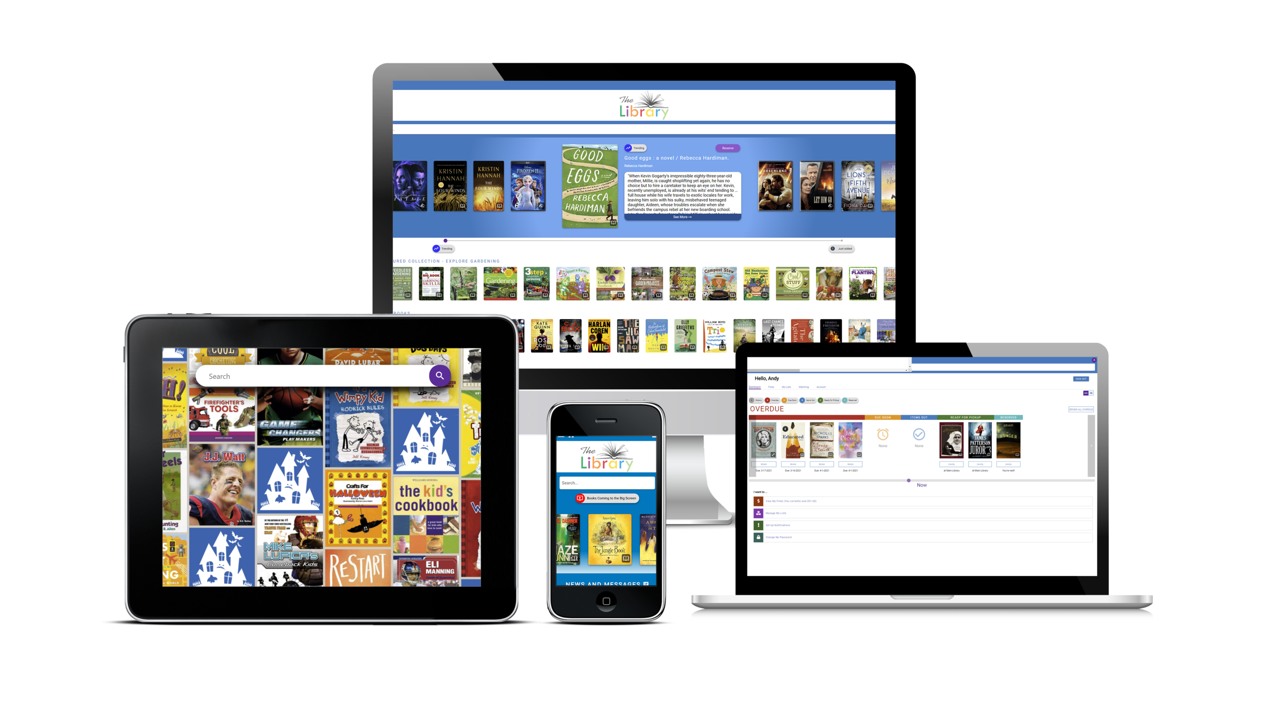 book systems Mobile Devices - Gallery with Quilt