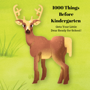 One Thousand Things Before Kindergarten - Deer Picture